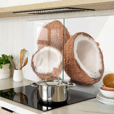 Schneidebrett Glas mit Dekor im Kokosnussmuster