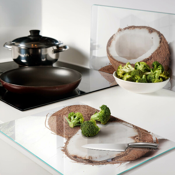 Schneidebrett glas Kokosnussfliegen