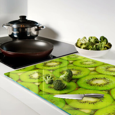 Glas schneidebrett Kiwischeiben