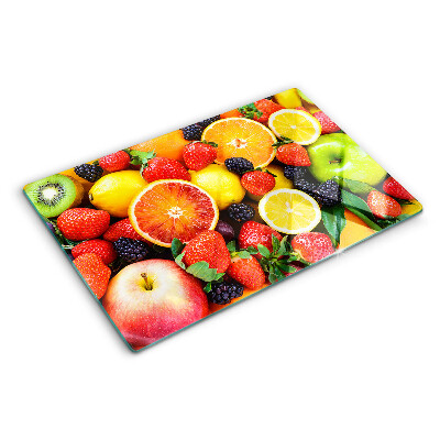 Schneidebrett Tropische Früchte und Beeren