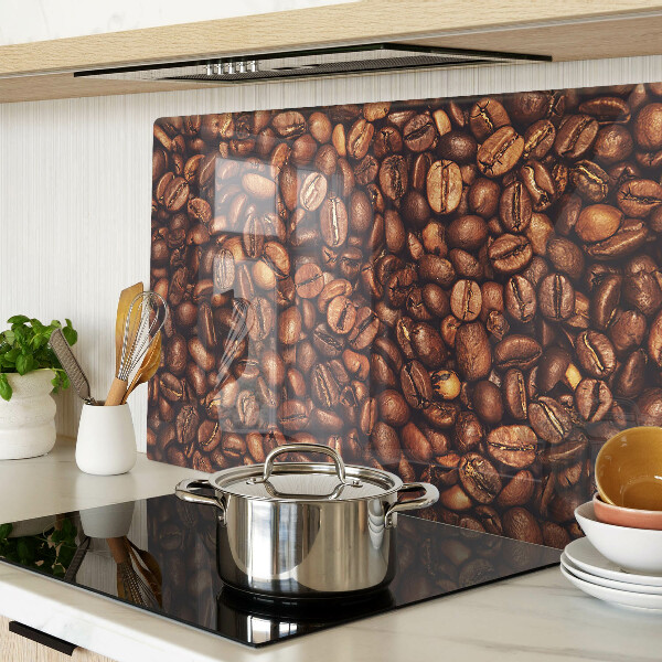 Glas schneidebrett Kaffeebohnen