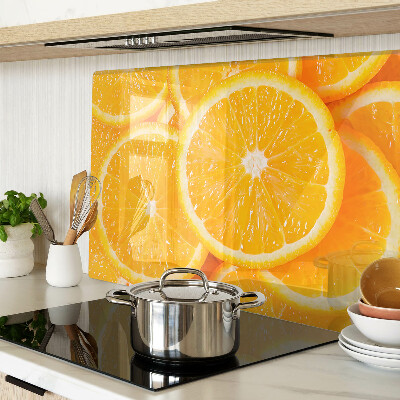 Schneidebrett mit Orangenscheiben-Dekor