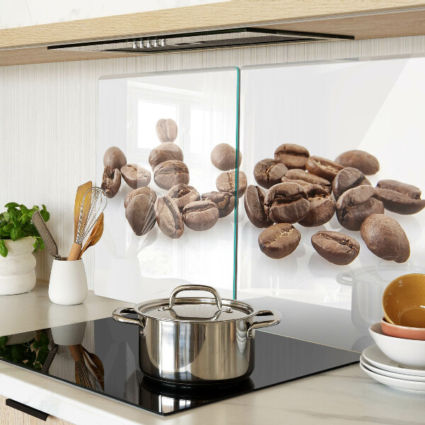 Schneidebrett mit Kaffeebohnen-Motiv