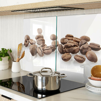 Schneidebrett mit Kaffeebohnen-Motiv