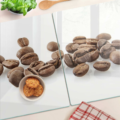 Schneidebrett Kaffeebohnen