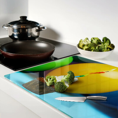 Schneidebrett Geburtstagscupcake mit Luftballons