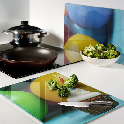 Schneidebrett Geburtstagscupcake mit Luftballons