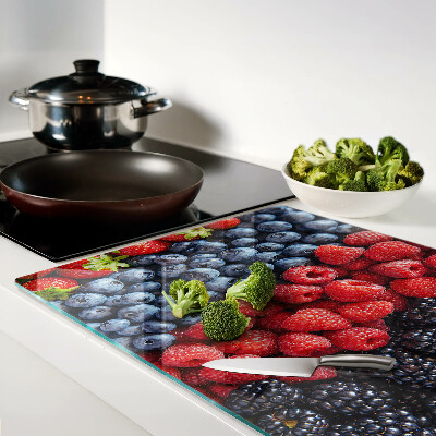 Schneidebrett glas Waldfrüchte