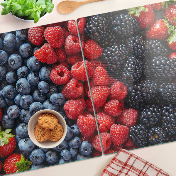 Schneidebrett glas Waldfrüchte