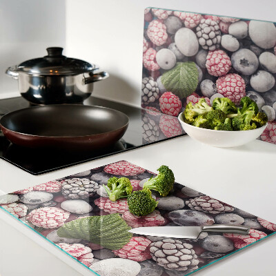 Glas schneidebrett Waldfrüchte