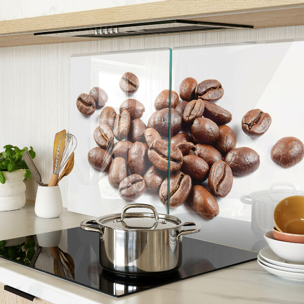 Schneidebrett glas Kaffeebohnen