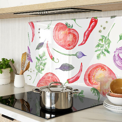 Schneidebrett mit Aquarell-Motiv 