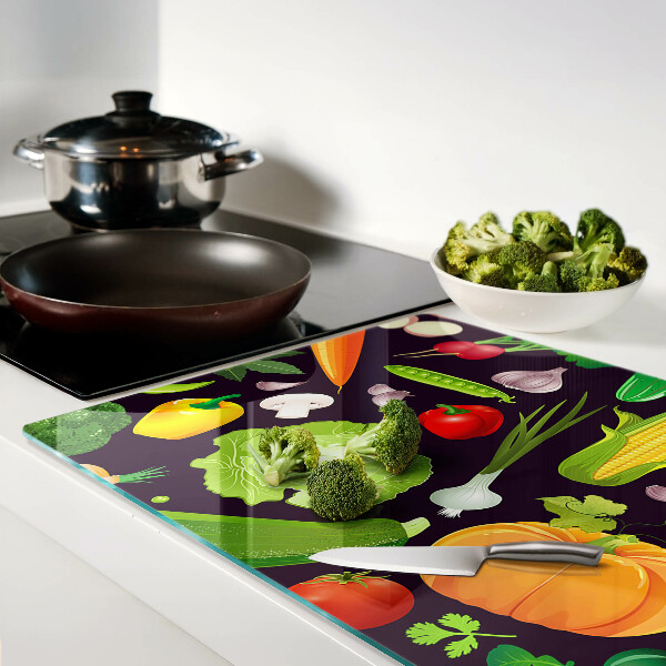 Schneidebrett Glas für Gemüse und Kräuter