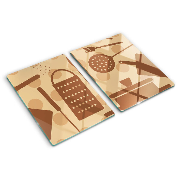 Schneidebrett im Retro-Stil gestaltet, geeignet als Küchenaccessoire