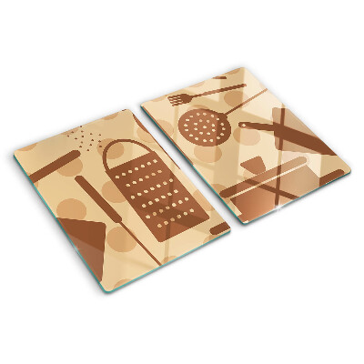 Schneidebrett im Retro-Stil gestaltet, geeignet als Küchenaccessoire