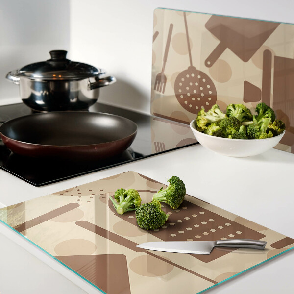 Schneidebrett im Retro-Stil gestaltet, geeignet als Küchenaccessoire