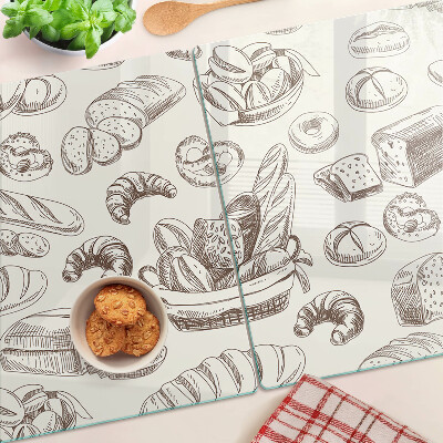 Schneidebrett Glas für Backwaren und süße Snacks