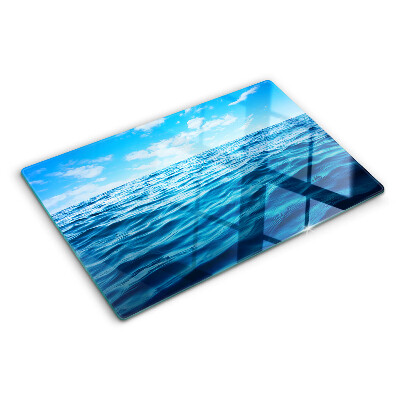 Schneidebrett Meer und Himmel