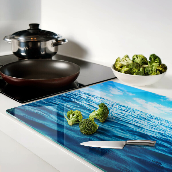 Schneidebrett Meer und Himmel