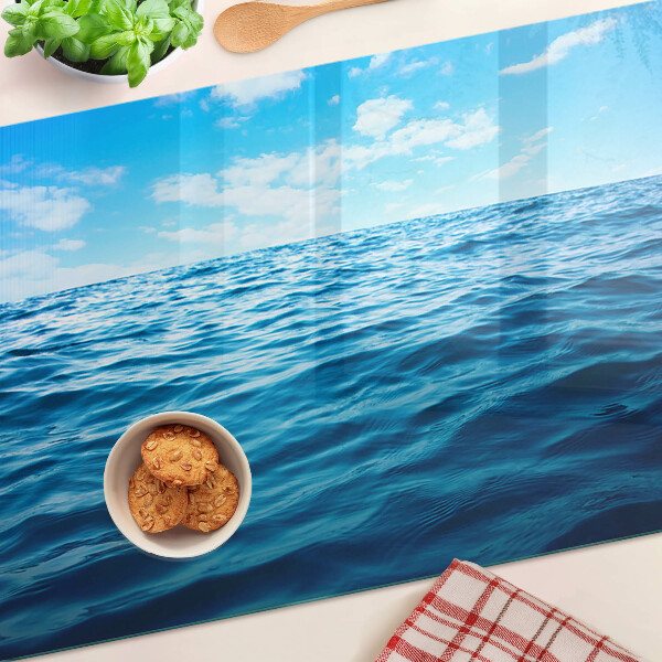 Schneidebrett Meer und Himmel