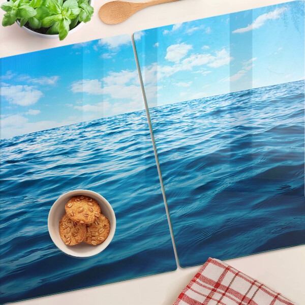 Schneidebrett Meer und Himmel