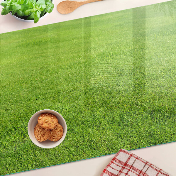 Schneidebrett mit grünem Gras-Motiv