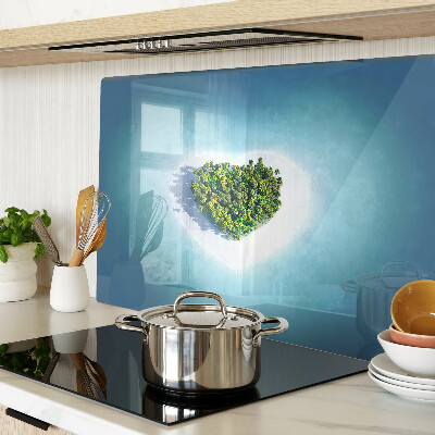 Schneidebrett Insel mit Palmen