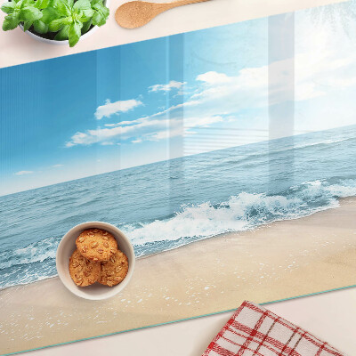 Schneidebrett glas Strand und Meer