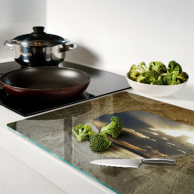 Schneidebrett mit Motiv 'Blick aufs Meer durch die Grotte'