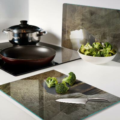 Schneidebrett mit Motiv 'Blick aufs Meer durch die Grotte'