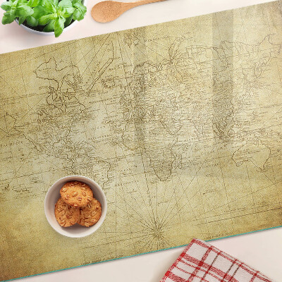 Schneidebrett Karte der alten Welt