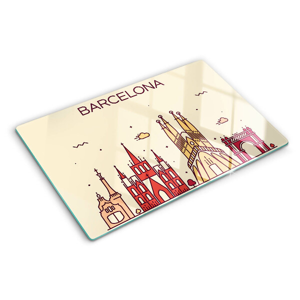 Schneidebrett glas Barcelona und seine Architektur