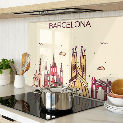 Schneidebrett glas Barcelona und seine Architektur