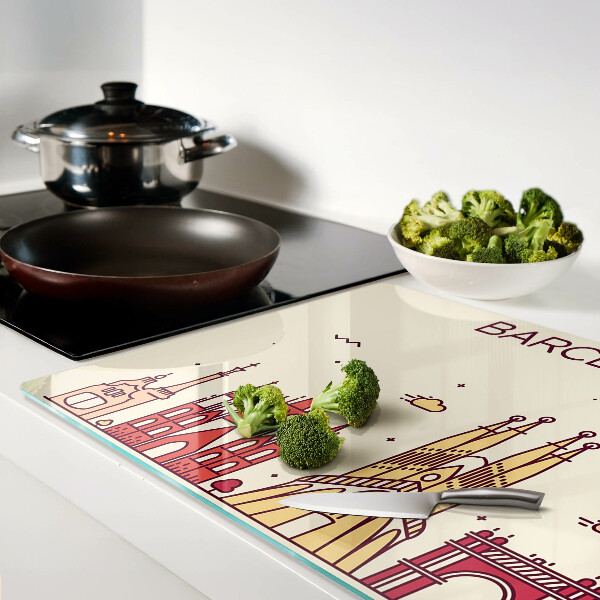 Schneidebrett glas Barcelona und seine Architektur