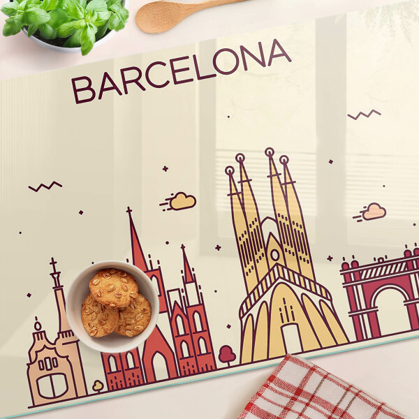 Schneidebrett glas Barcelona und seine Architektur