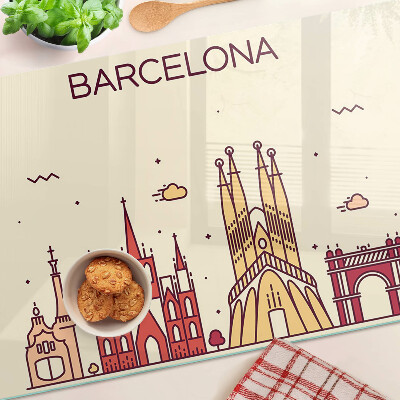 Schneidebrett glas Barcelona und seine Architektur