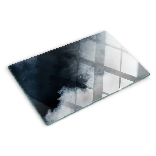 Glas schneidebrett Nebel und Fenster