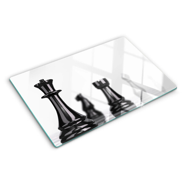 Schneidebrett Schach, König und Turm