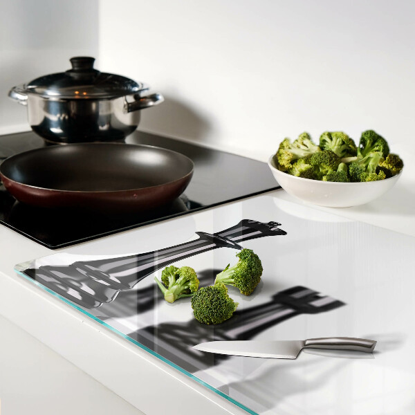 Schneidebrett mit Schachmotiv mit König- und Turm-Design