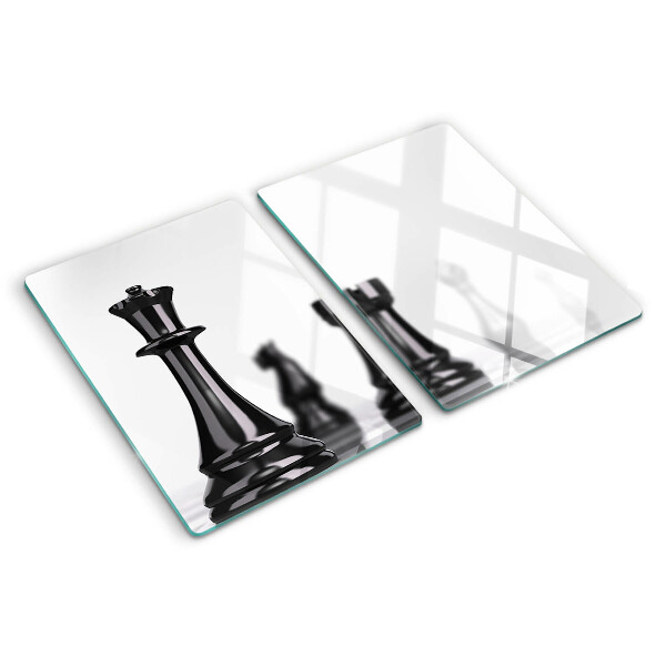 Schneidebrett Schach, König und Turm