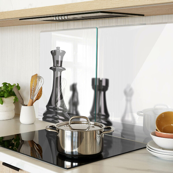 Schneidebrett mit Schachmotiv mit König- und Turm-Design