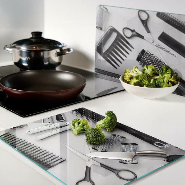 Glas schneidebrett Friseurzubehör