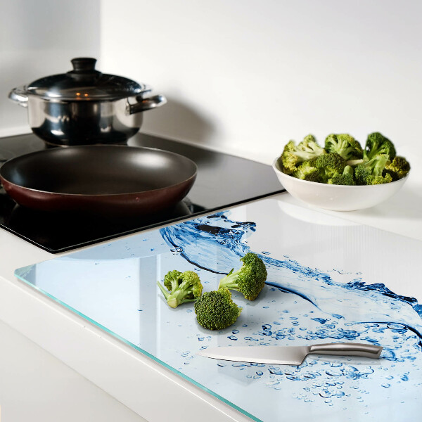 Schneidebrett mit Wasser-Motiv