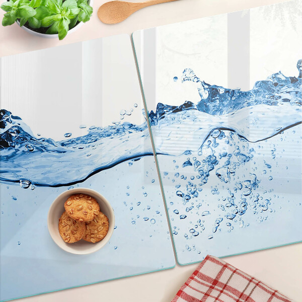 Schneidebrett mit Wasser-Motiv