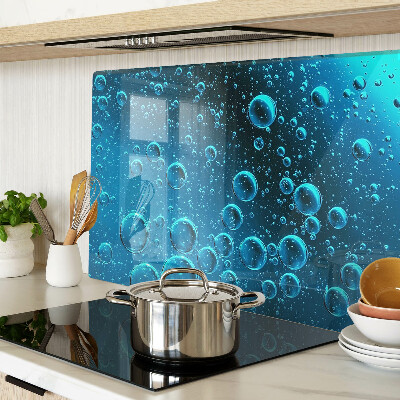 Schneidebrett glas Blasen im Wasser