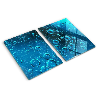 Schneidebrett glas Blasen im Wasser