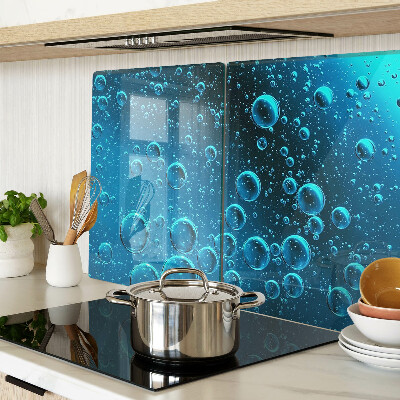 Schneidebrett Glas mit blasenbildiger Wasseroptik