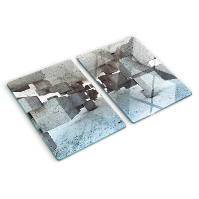 Schneidebrett glas Abstrakte räumliche Komposition