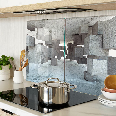 Schneidebrett glas Abstrakte räumliche Komposition