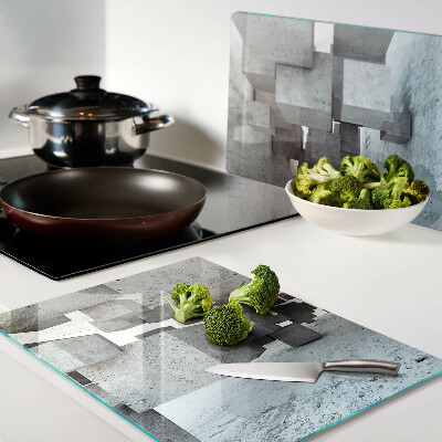 Schneidebrett glas Abstrakte räumliche Komposition